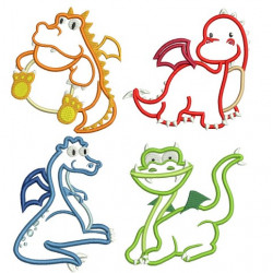 Stickserie - Knuffeldrachen